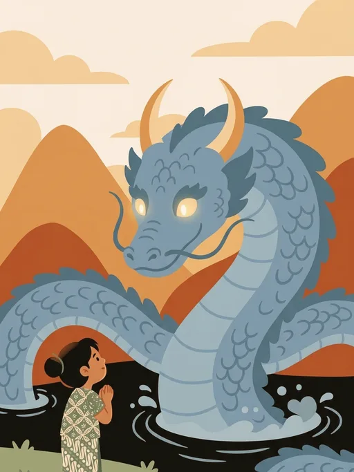 Naga Biru dari Danau Hitam